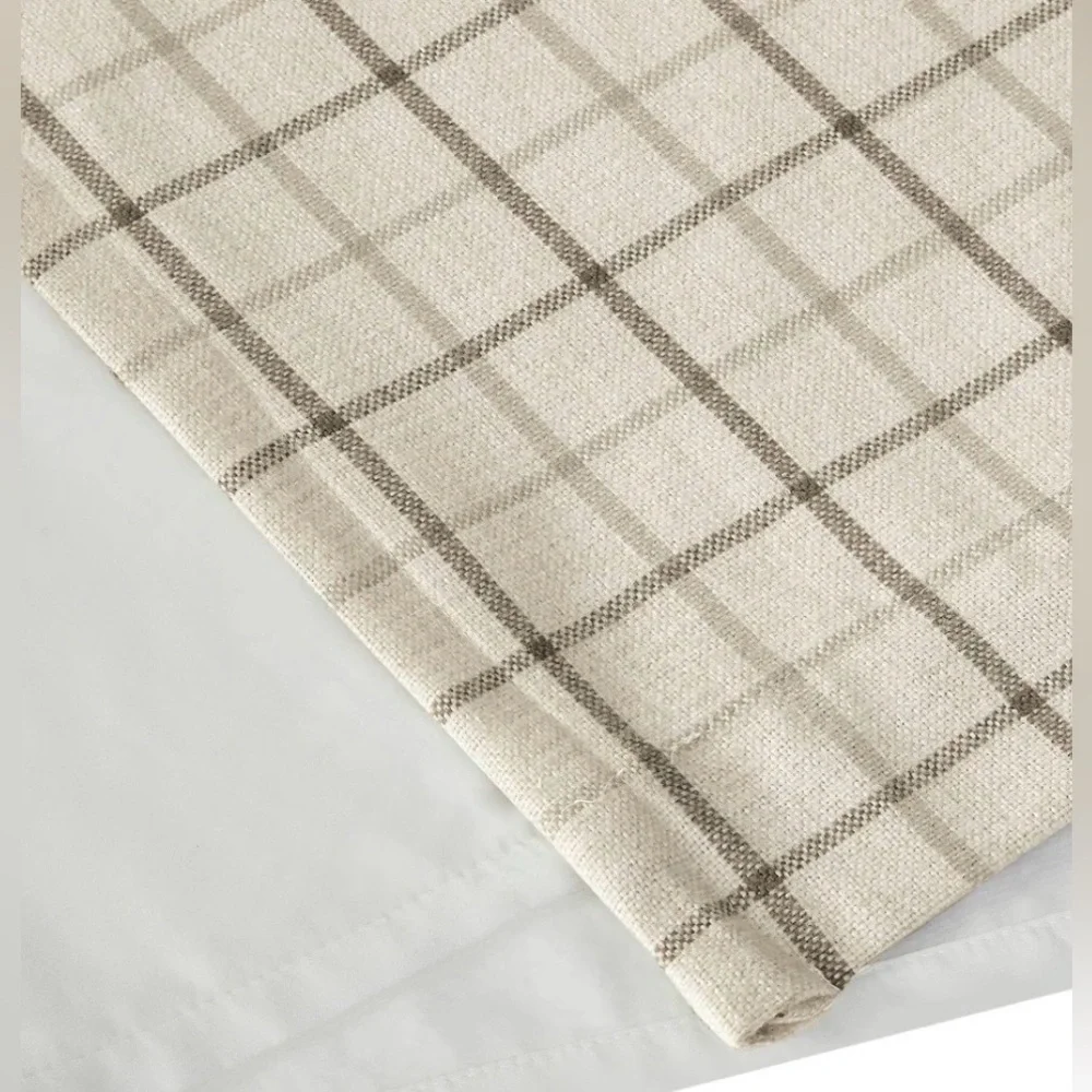 Madison Park Anaheim Plaid Rod Pocket and Back Tab Single Curtain Panel